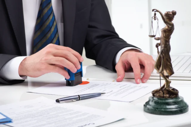 Illustrative photograph of document certification