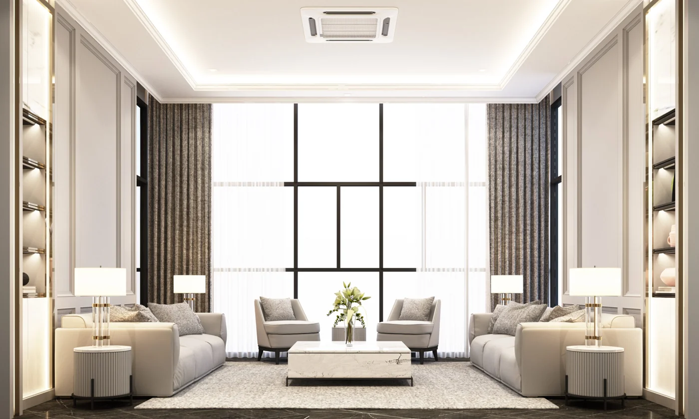 Modern condominium living room